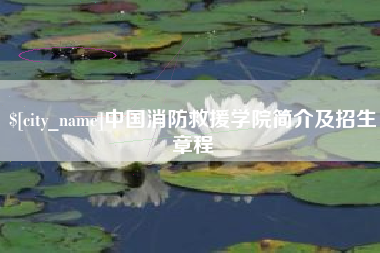 呼伦贝尔中国消防救援学院简介及招生章程