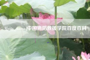 呼伦贝尔中国消防救援学院百度百科