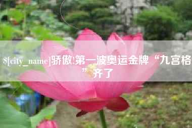 呼伦贝尔骄傲!第一波奥运金牌“九宫格”齐了
