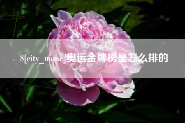 呼伦贝尔奥运金牌榜是怎么排的