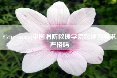 呼伦贝尔中国消防救援学院对视力要求严格吗