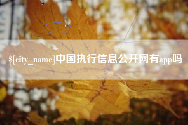 呼伦贝尔中国执行信息公开网有app吗