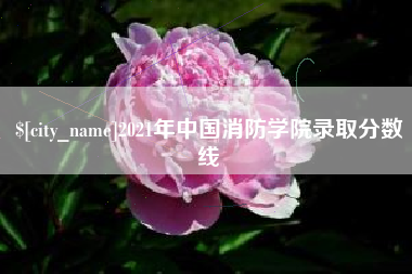呼伦贝尔2021年中国消防学院录取分数线