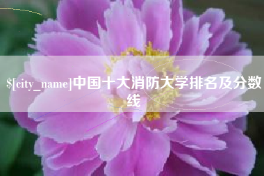 呼伦贝尔中国十大消防大学排名及分数线