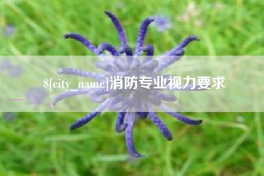 呼伦贝尔消防专业视力要求