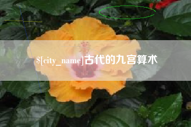呼伦贝尔古代的九宫算术