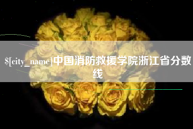呼伦贝尔中国消防救援学院浙江省分数线