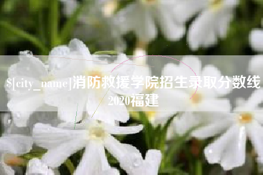 呼伦贝尔消防救援学院招生录取分数线2020福建