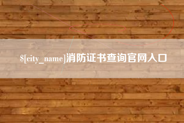 呼伦贝尔消防证书查询官网入口