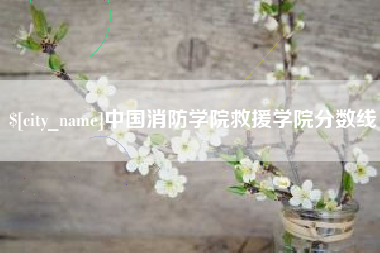 呼伦贝尔中国消防学院救援学院分数线