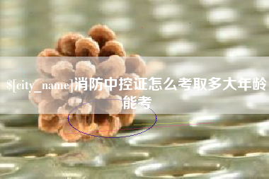 呼伦贝尔消防中控证怎么考取多大年龄能考